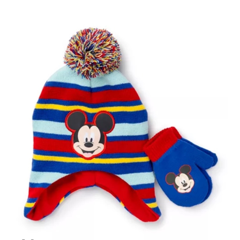 Toddler Mickey Hat and gloves set